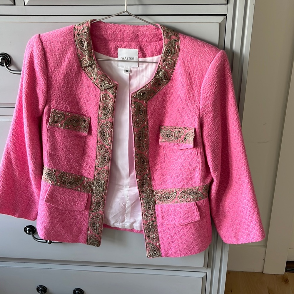 Walter jacket size 6 pink